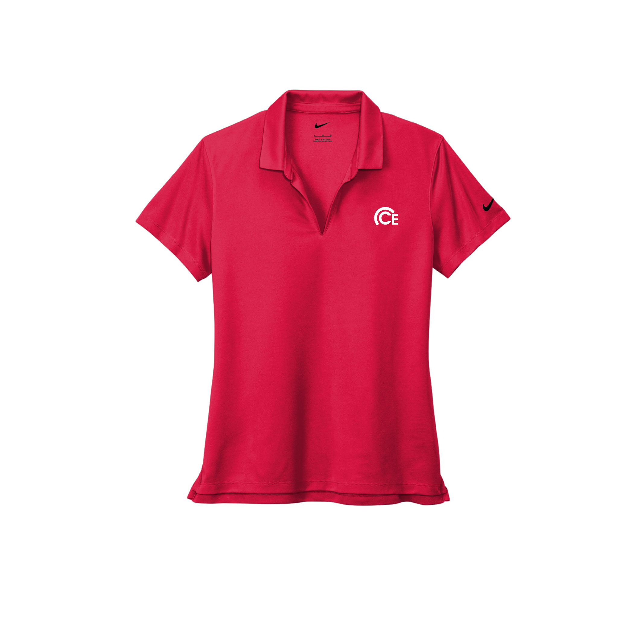 Nike Ladies Dri-FIT Micro Pique 2.0 Polo, Red